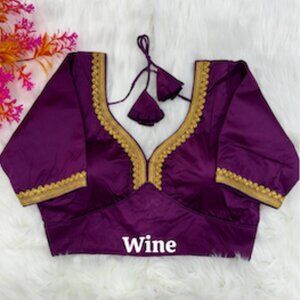 Sabyasachi Plain Saree Blouse